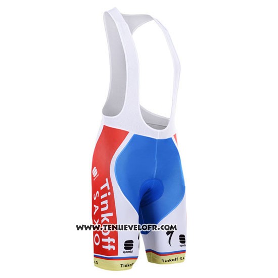 2015 Maillot Ciclismo Tinkoff Saxo Bank Champion Slovaquie Manches Courtes et Cuissard